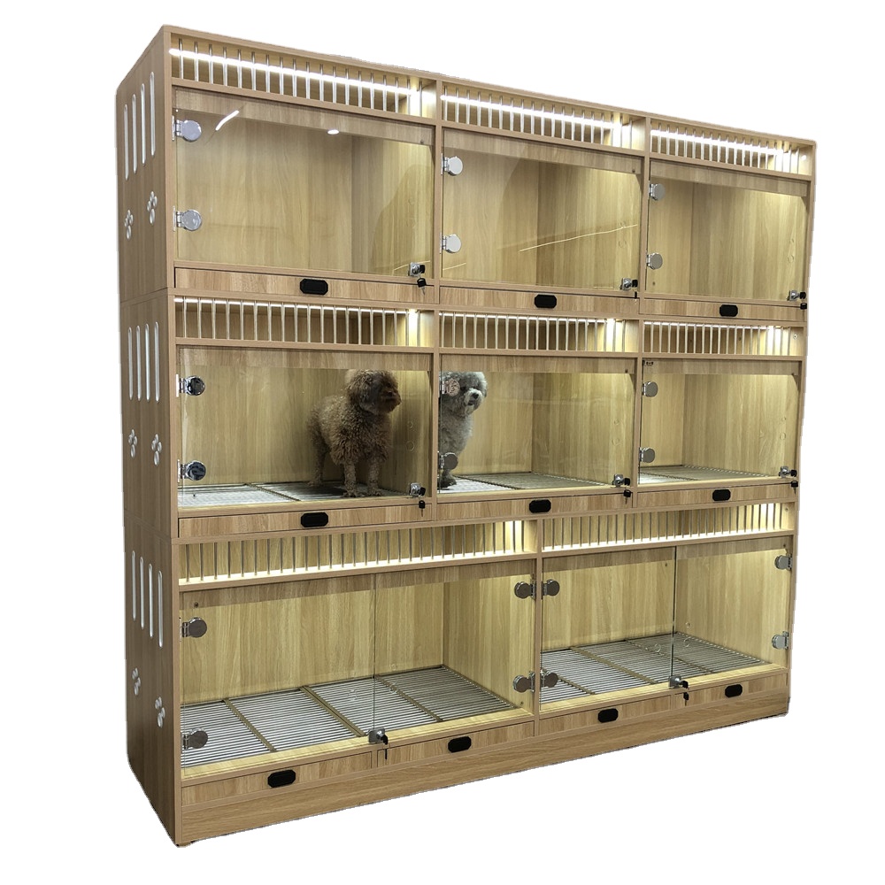 Animal Pet Houses&Cages Luxury Customizable Wooden Indoor Dog selling cage wood Dog Kennel Wholesale Factory
