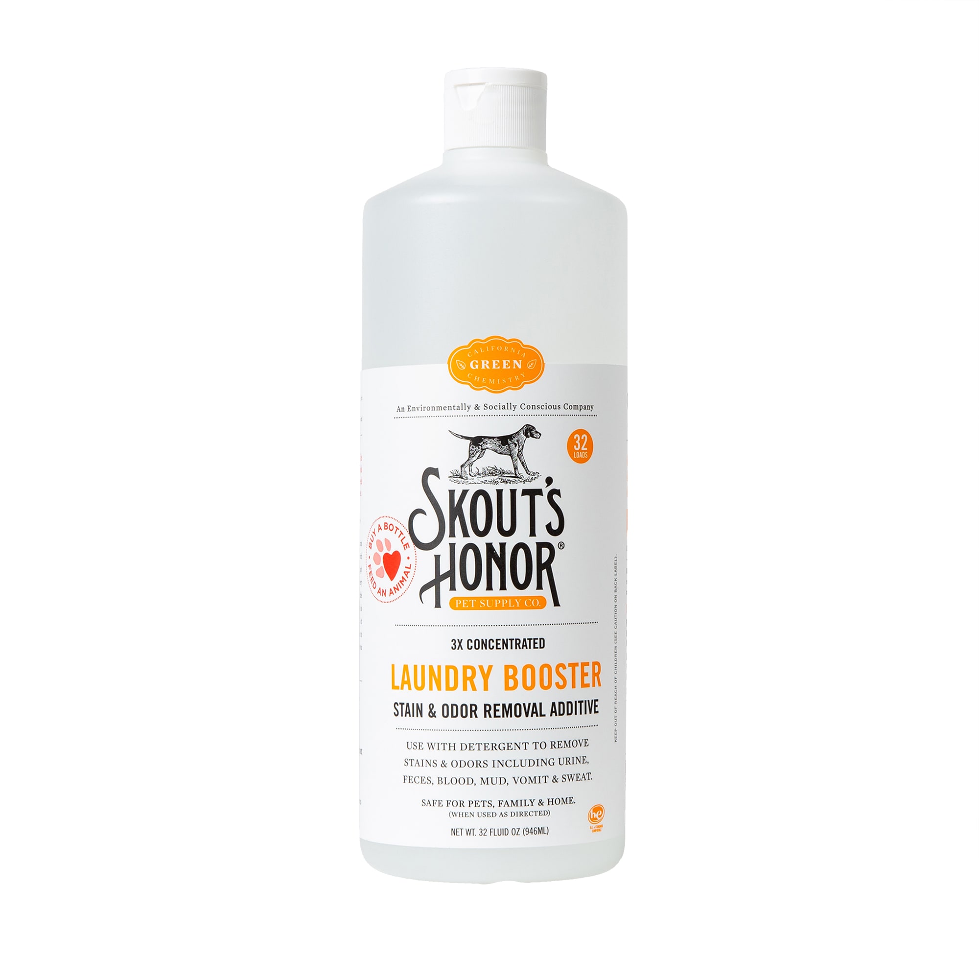 Skout's Honor Laundry Booster Stain & Odor Removal Additive for Dogs, 32 fl. oz.