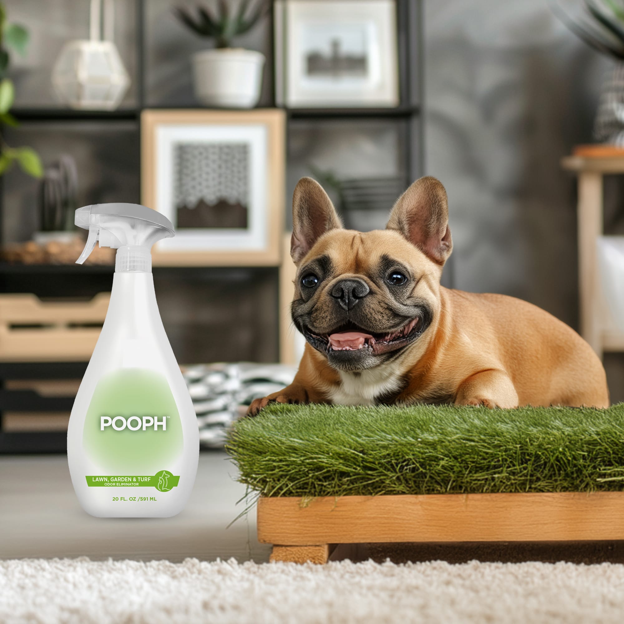 POOPH Lawn, Garden & Turf Odor Eliminator for Dogs, 20 fl. oz.