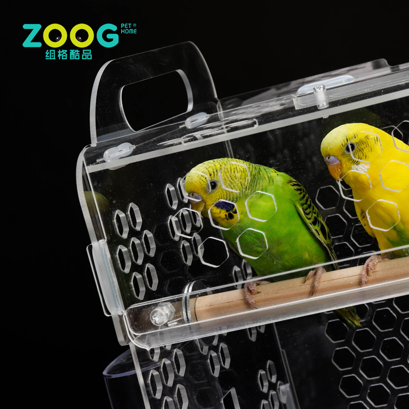 Hot Sale rectangle clear pet container modern pretty birdcage