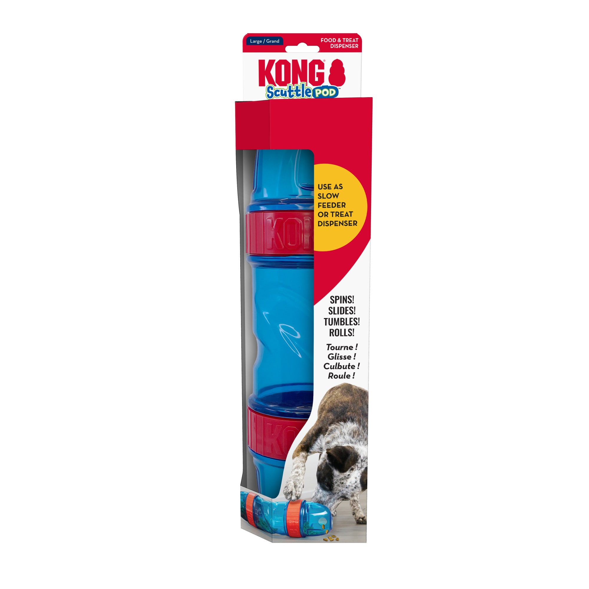 KONG Scuttle Pod Dog Toy, Large