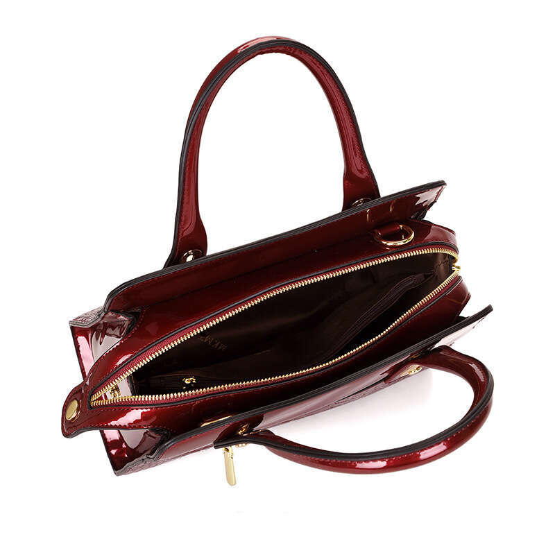 Hot Selling Patent Leather Women's Bags With Crocodile Patterns, High-End And Niche Tote Bags, Large Capacity Light Luxury Handbags For Women