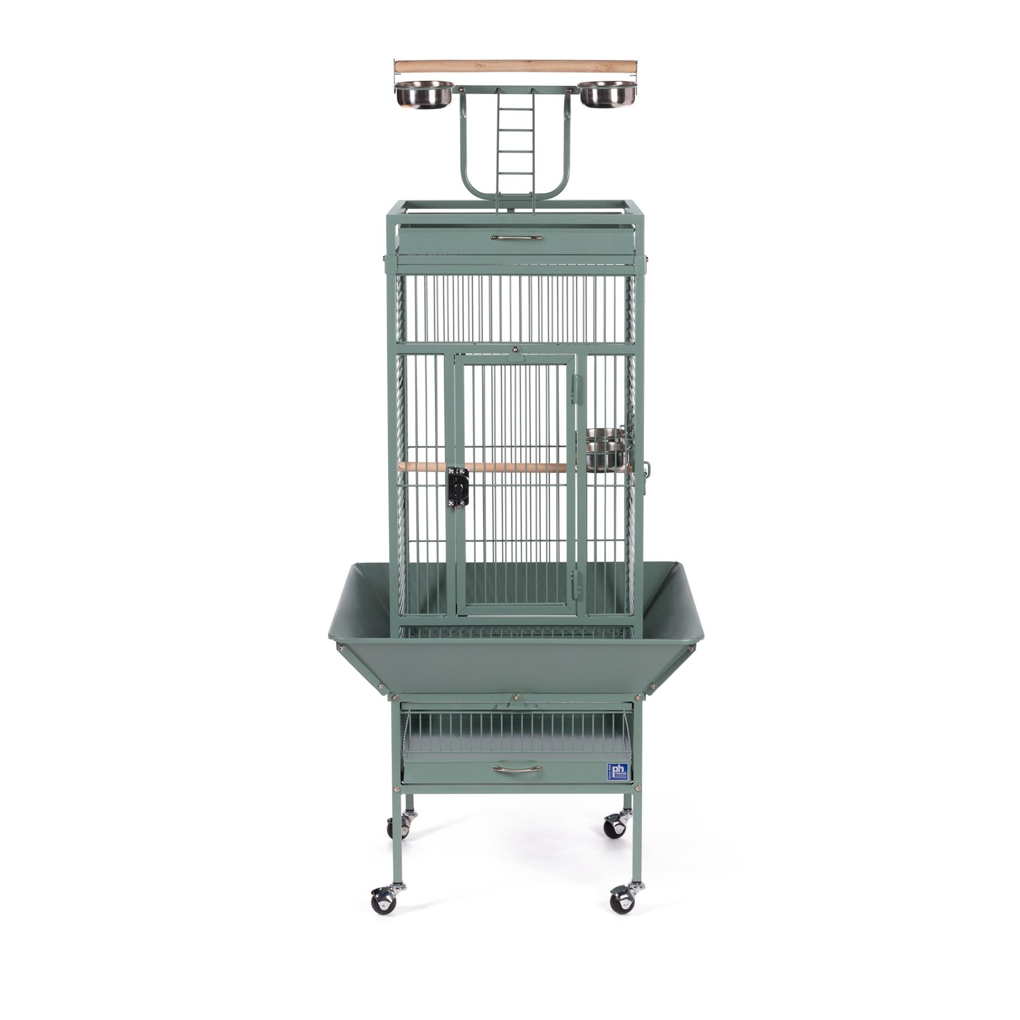 Prevue Pet Products Signature Select Series Wrought Iron Bird Cage in Sage