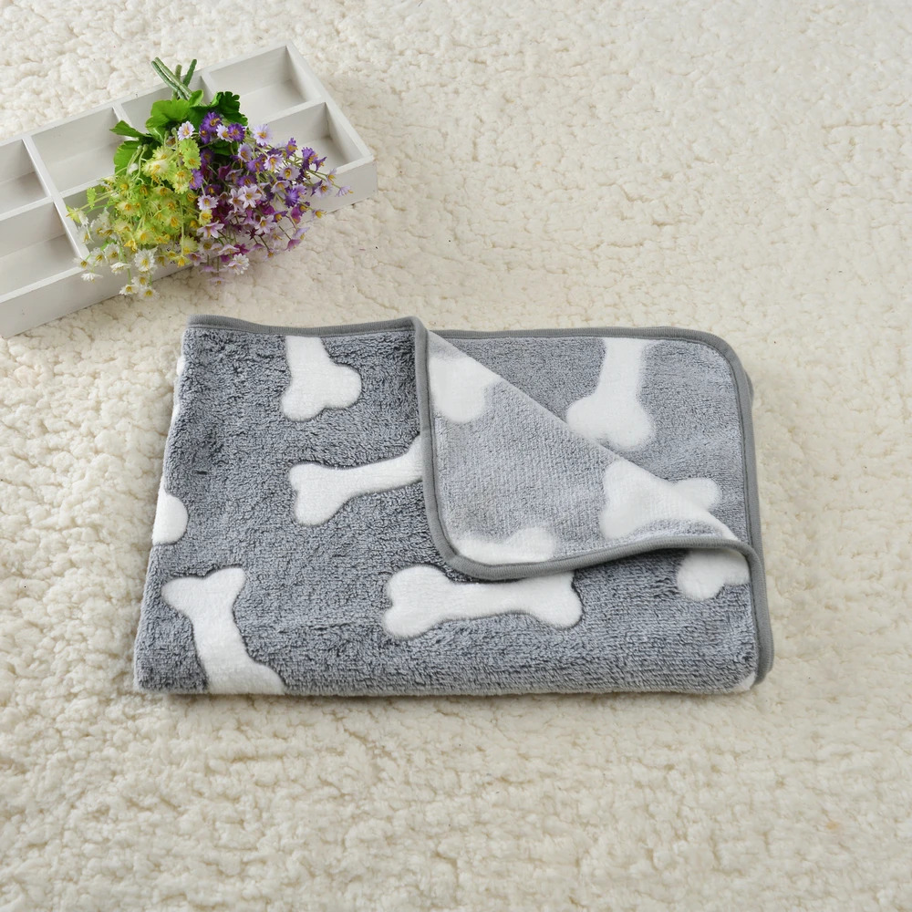 Soft Cozy Dog Bed Mat For Small Large Dogs Bone Star Avocado Print Warm Mattress Pet Cat Sleeping Blanket Puppy Travel Supplies 241125