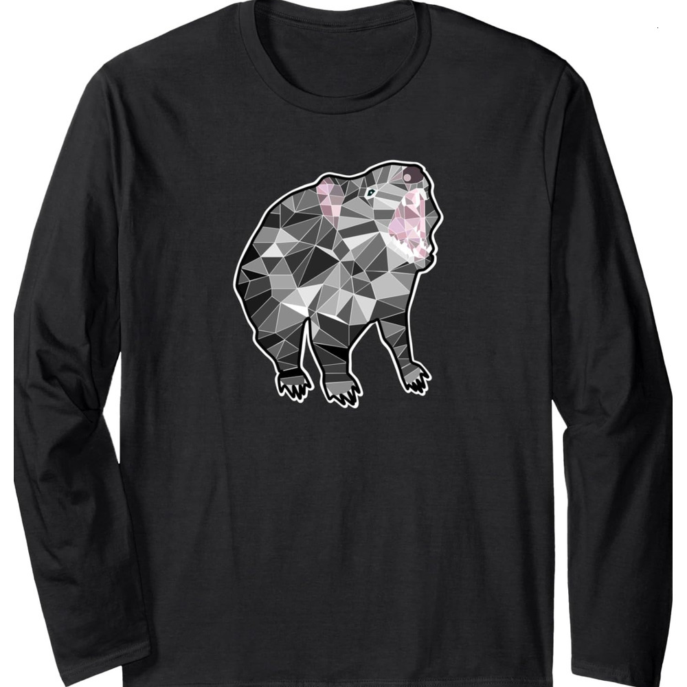 Long Sleeve Shirts for Men sweatshirt Geometric Mosaic Tasmanian Devil Streetwear Casual tops clothes Fashion Trends