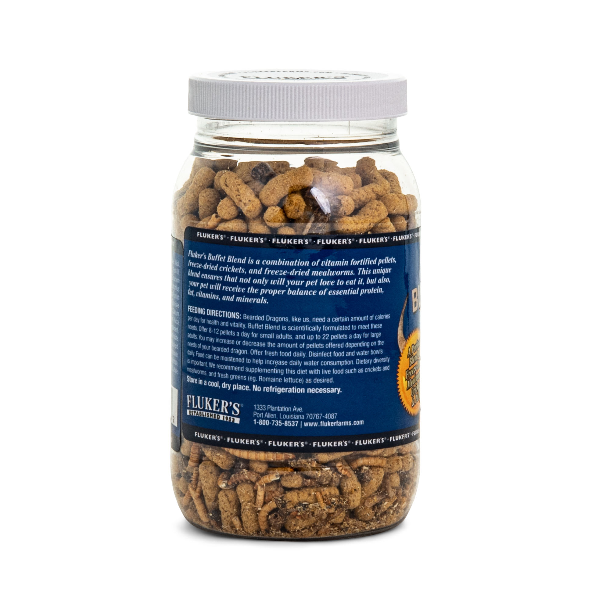 Fluker's Buffet Blend Food for Adult Bearded Dragons, 2.9 oz.