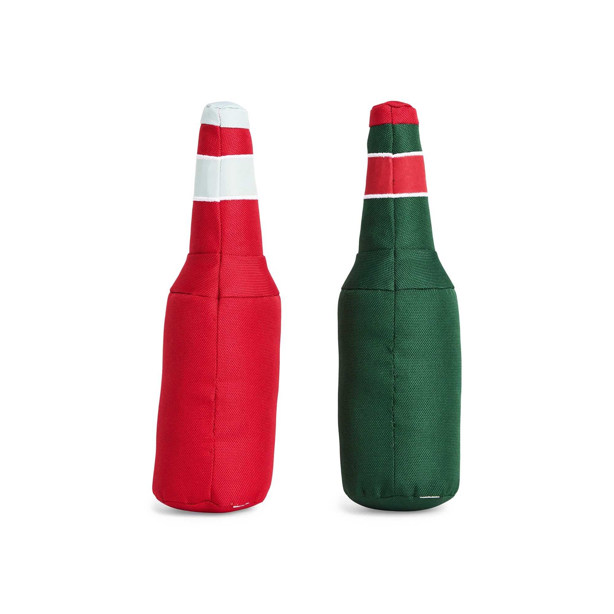 Merry Makings Plush Beer Dog Toy, Medium, Pack of 2