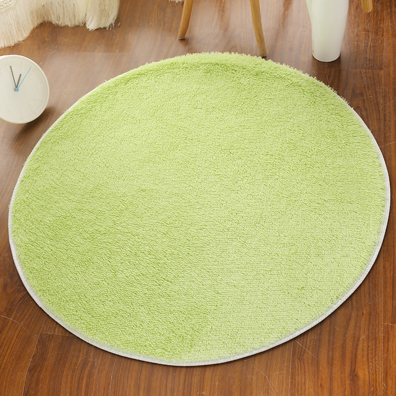 Silk Wool Carpet Round Carpet Floor Cushion Living Room Bedroom Carpet Bedside Floor Cushion Foot Cushion Computer Chair Cushion Yoga Cushion