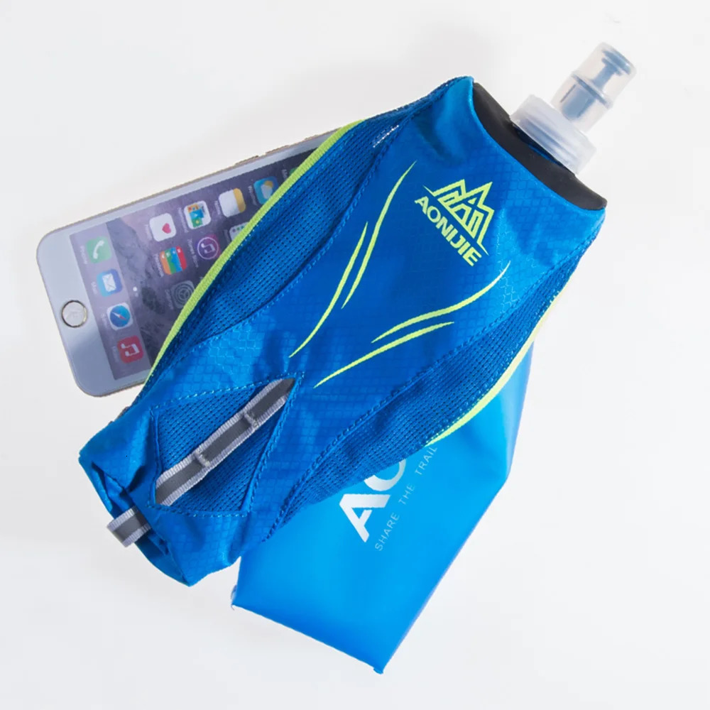 AONIJIE E908 Running Handheld Water Bottle Kettle Holder Wrist Storage Bag Hydration Pack Hydra Fuel Soft Flask Marathon Race 241125