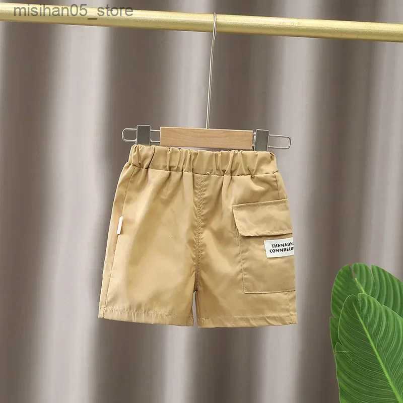 Clothing Sets 2PCS childrens clothing mother set boy T-shirt summer cotton short sleeved fashion Q240425