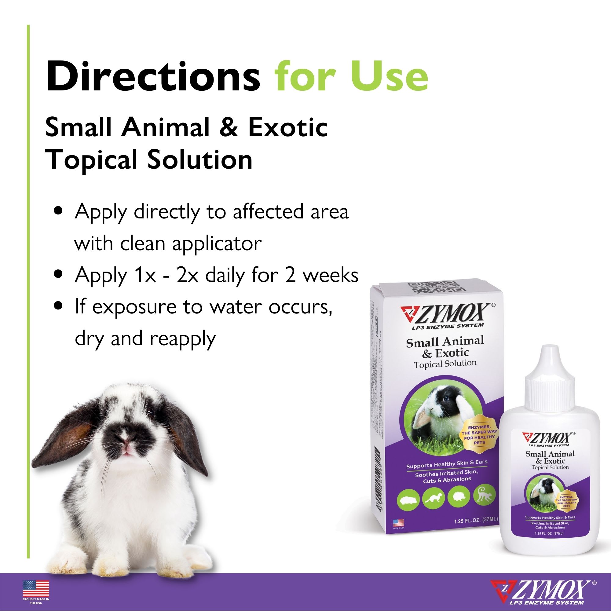 Zymox Small Animal & Exotic Topical Solution, 1.25 fl. oz.