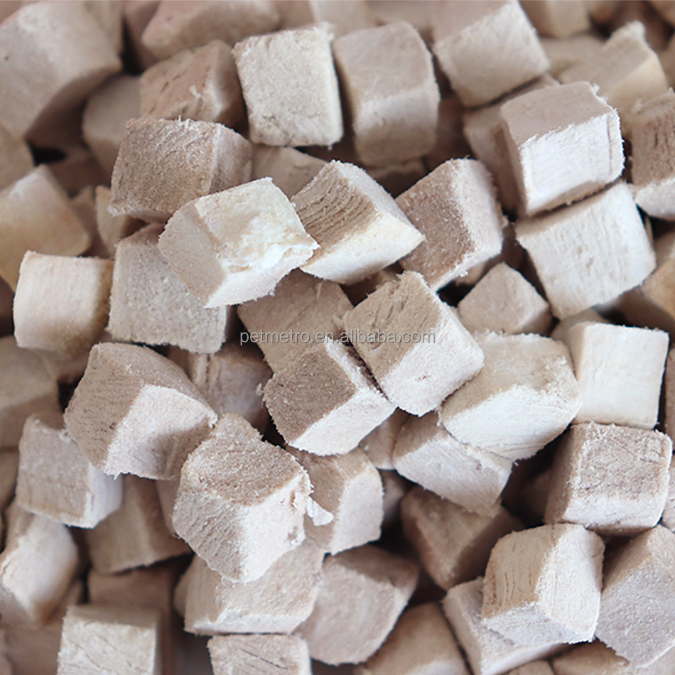 OEM Cat Treats Wholesalers Natural Diced Chicken Duck Meat High Protein Freeze Dried Snack Dog Pet Food