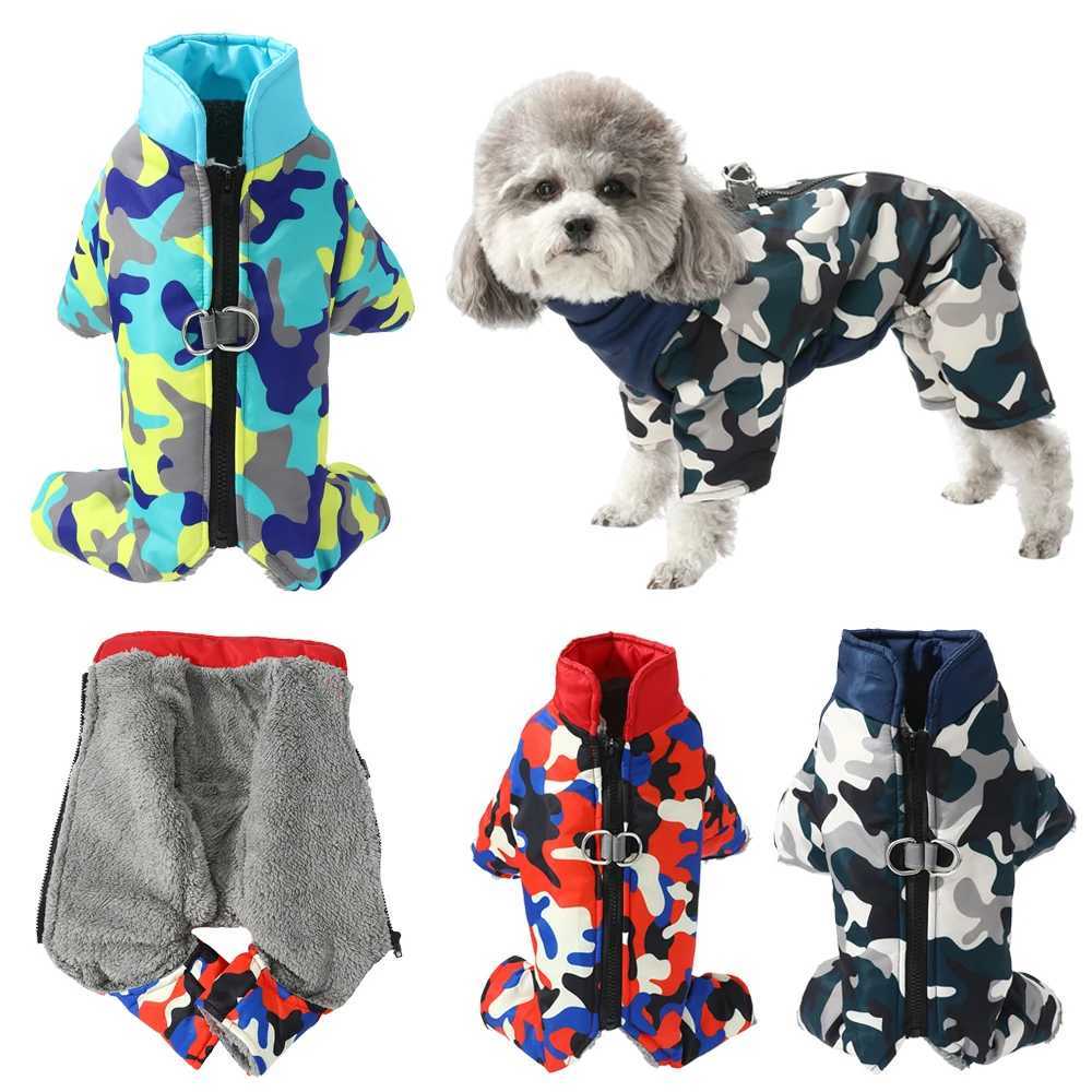 Winter Fleece Dog Jumpsuit Warm Overalls For Small Medium Dogs Jacket Waterproof Pet Clothes Puppy Coat With D-ring ChihuahuaXJ241125