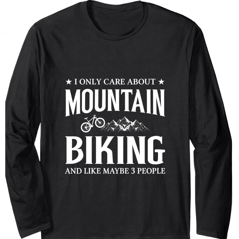 Long Sleeve Shirts for Men sweatshirt Mountain Biking Funny Bike Lover Gift Long Sleeve Streetwear Casual tops clothes cool
