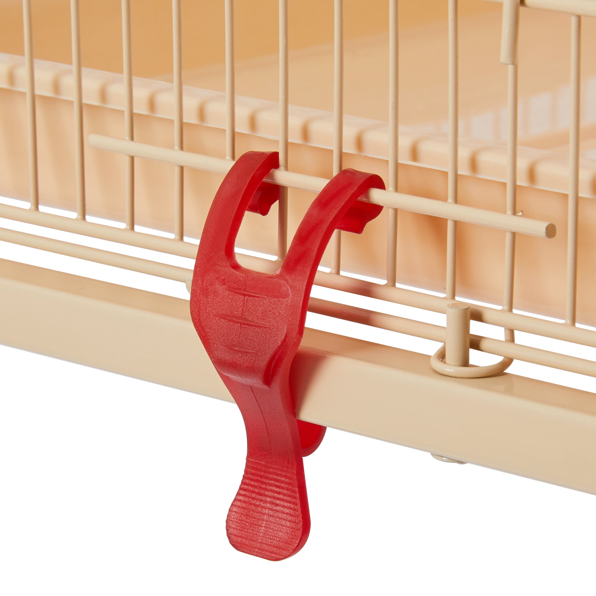 Topeakmart Almond 47" Flight Cage with Slide-Out Tray and Rolling Detachable Stand for Birds
