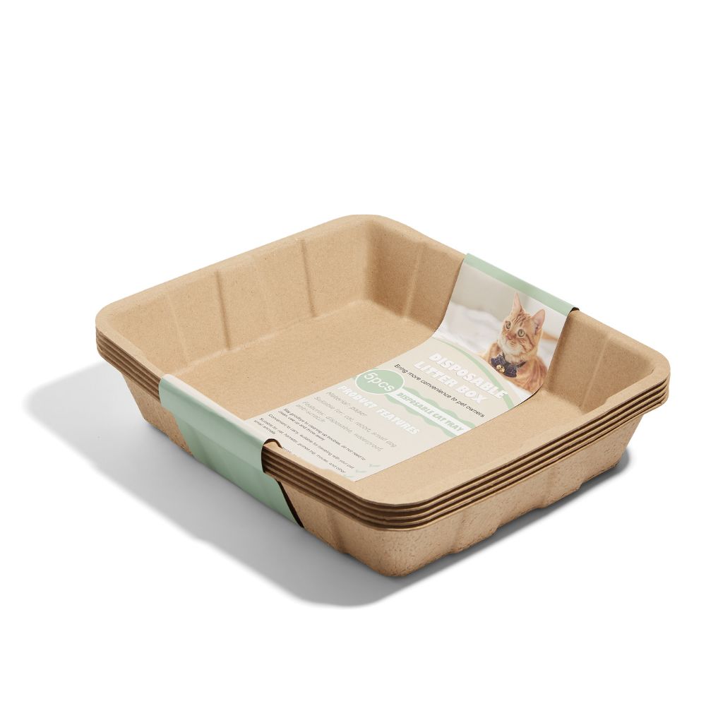 Convenient Disposable Cat Litter Box 1 Pack of 5 Disposable Cat Toilet