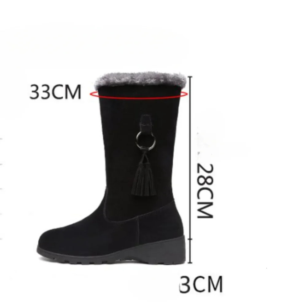 Women Snow Boots Winter Female Boots Thick Plush Zipper Non-slip Thigh High Boots Fashion Warm Fur Woman Winter Shoes 241125