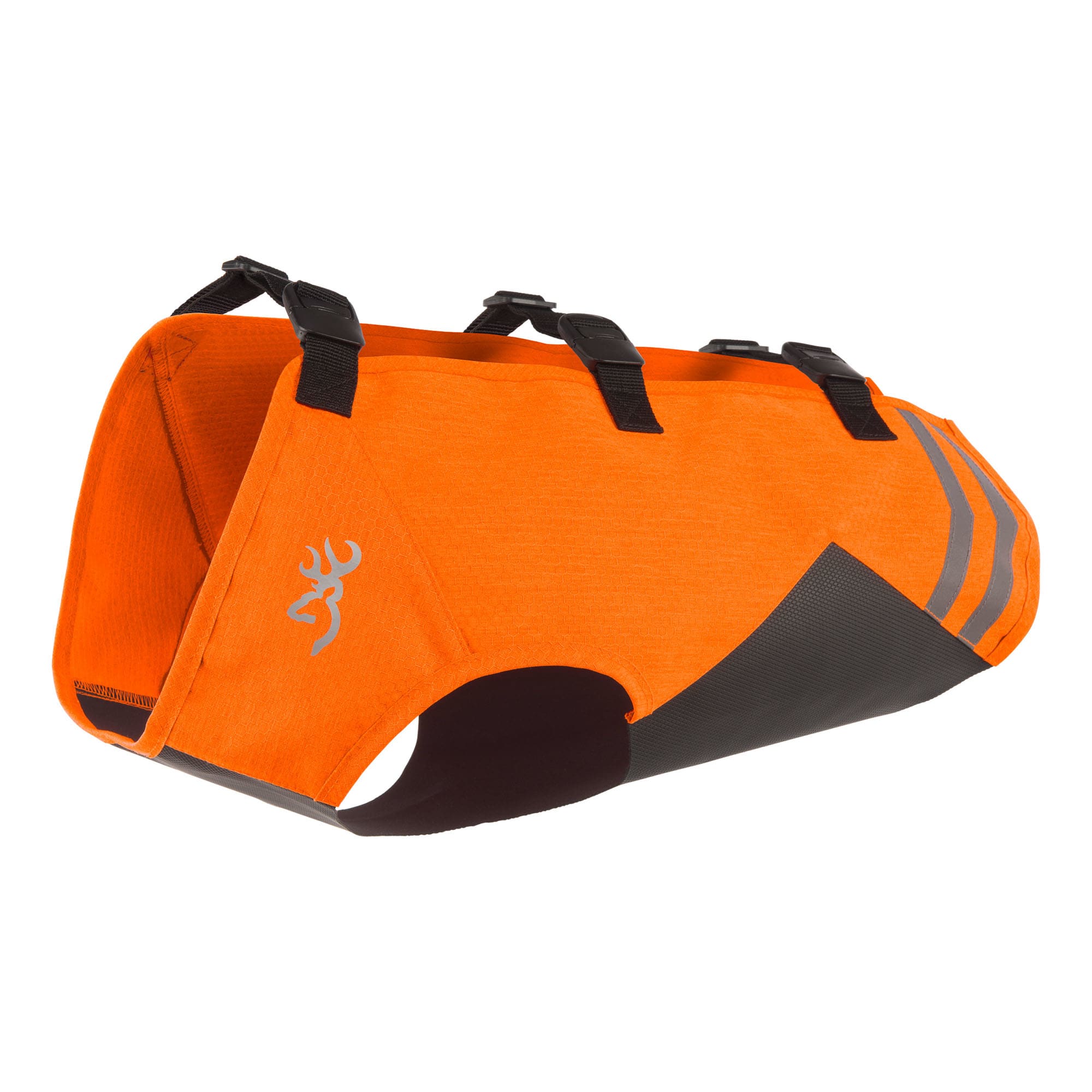 Browning Safety Orange/Black Full Coverage Dog Vest, Large