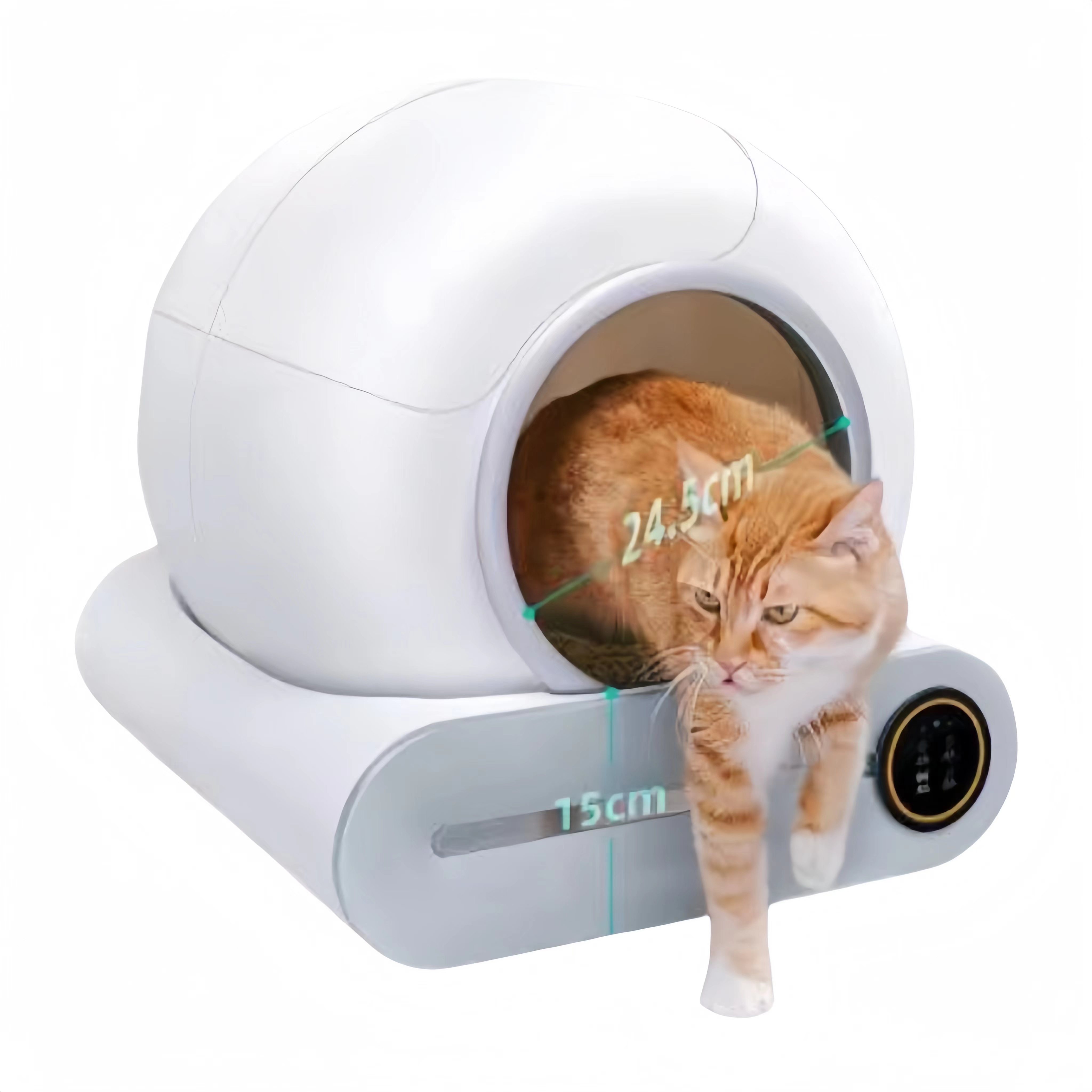 luxury eco friendly portable household extra large toilet self-cleaning smart automatic cat litter box