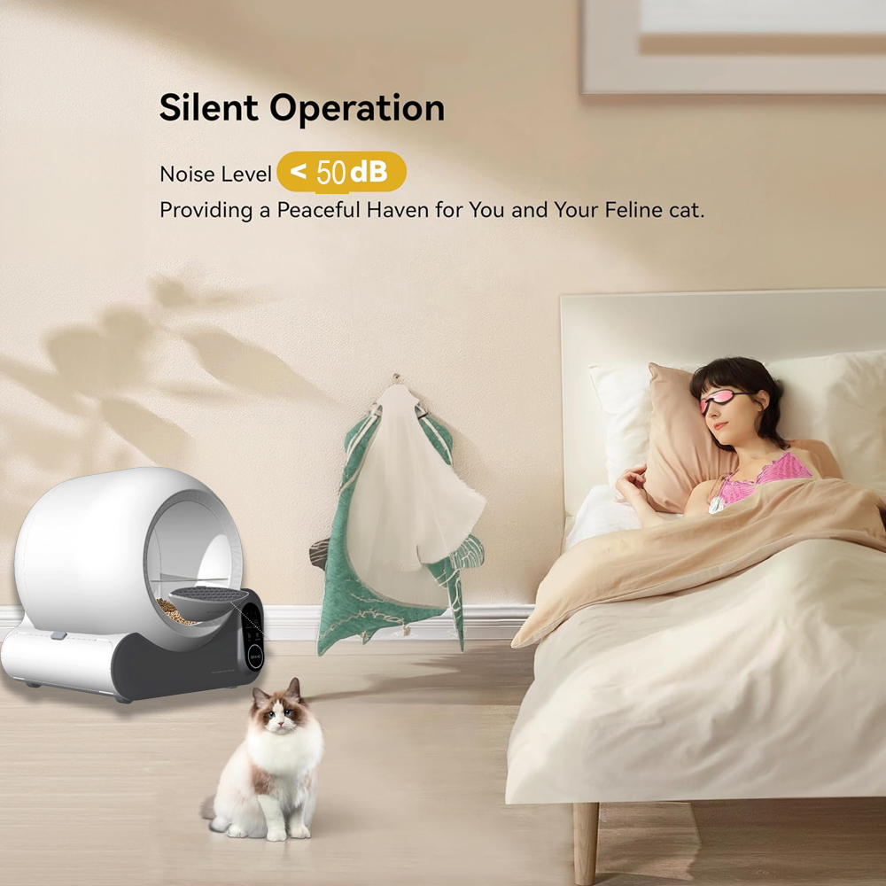 Automatic Electric Cat Litter Box TUYA APP Control Ultra Large Capacity 70L Self-Cleaning Cat Litter Box for cats