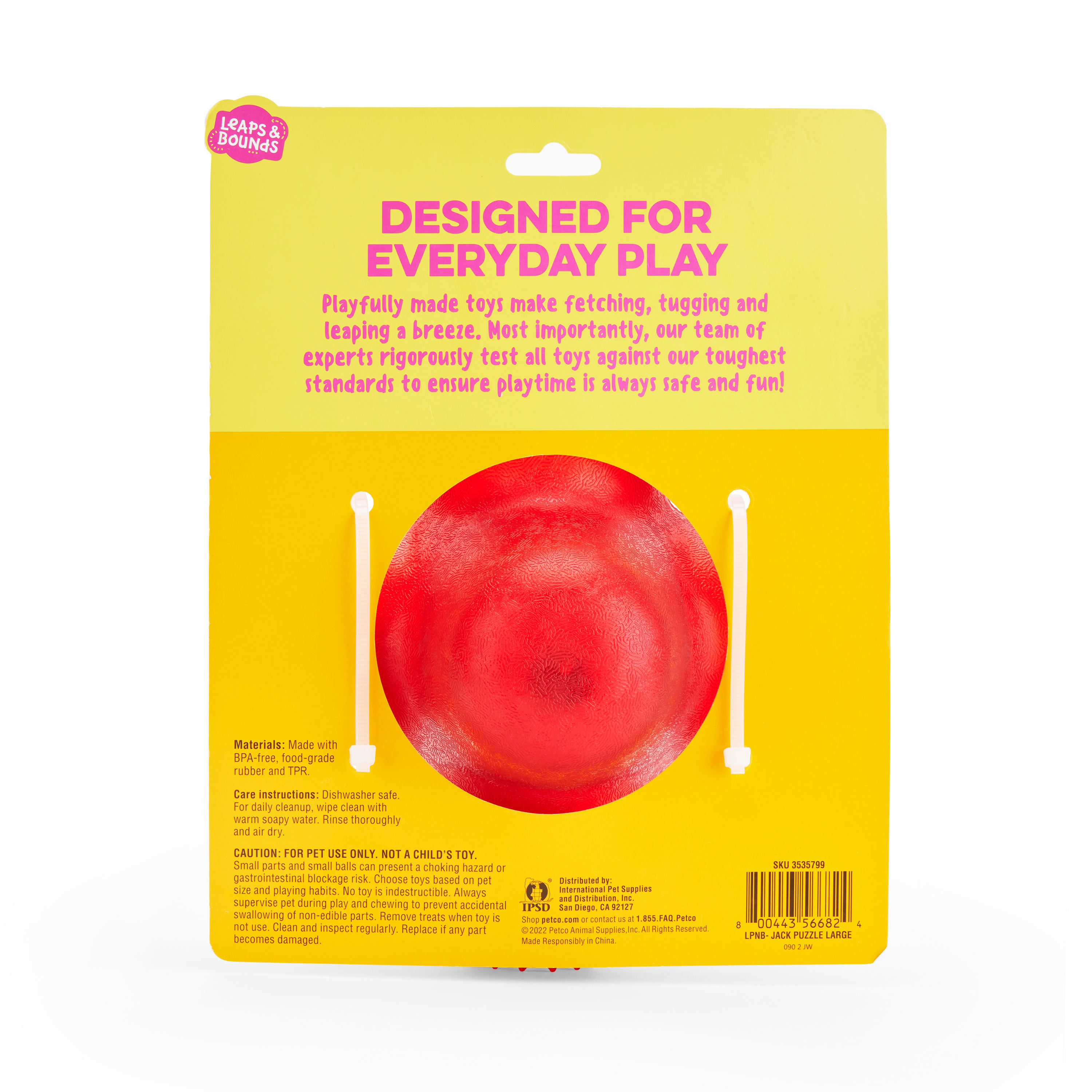 Leaps & Bounds Jack Puzzle Dog Toy, Large