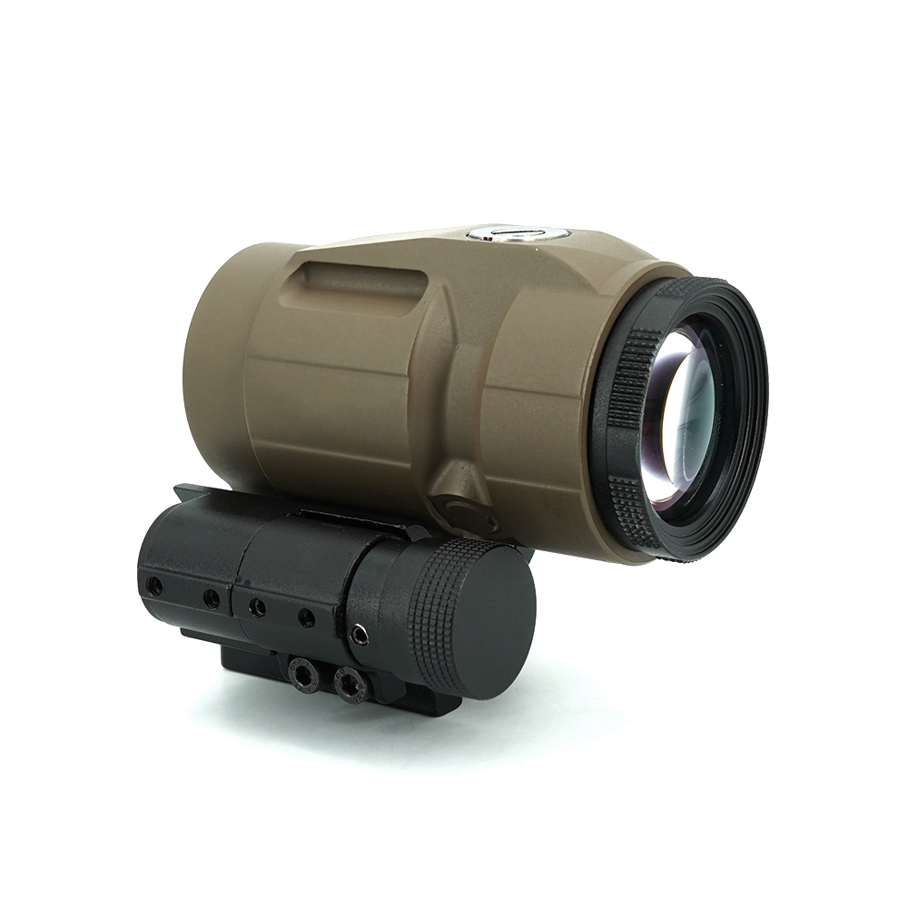 Airsoft JULIET3 3X MAGNIFIER Sight Push Button Mount with Spacers For Air Arms Rifle Fit for Picatinny Weaver Rail