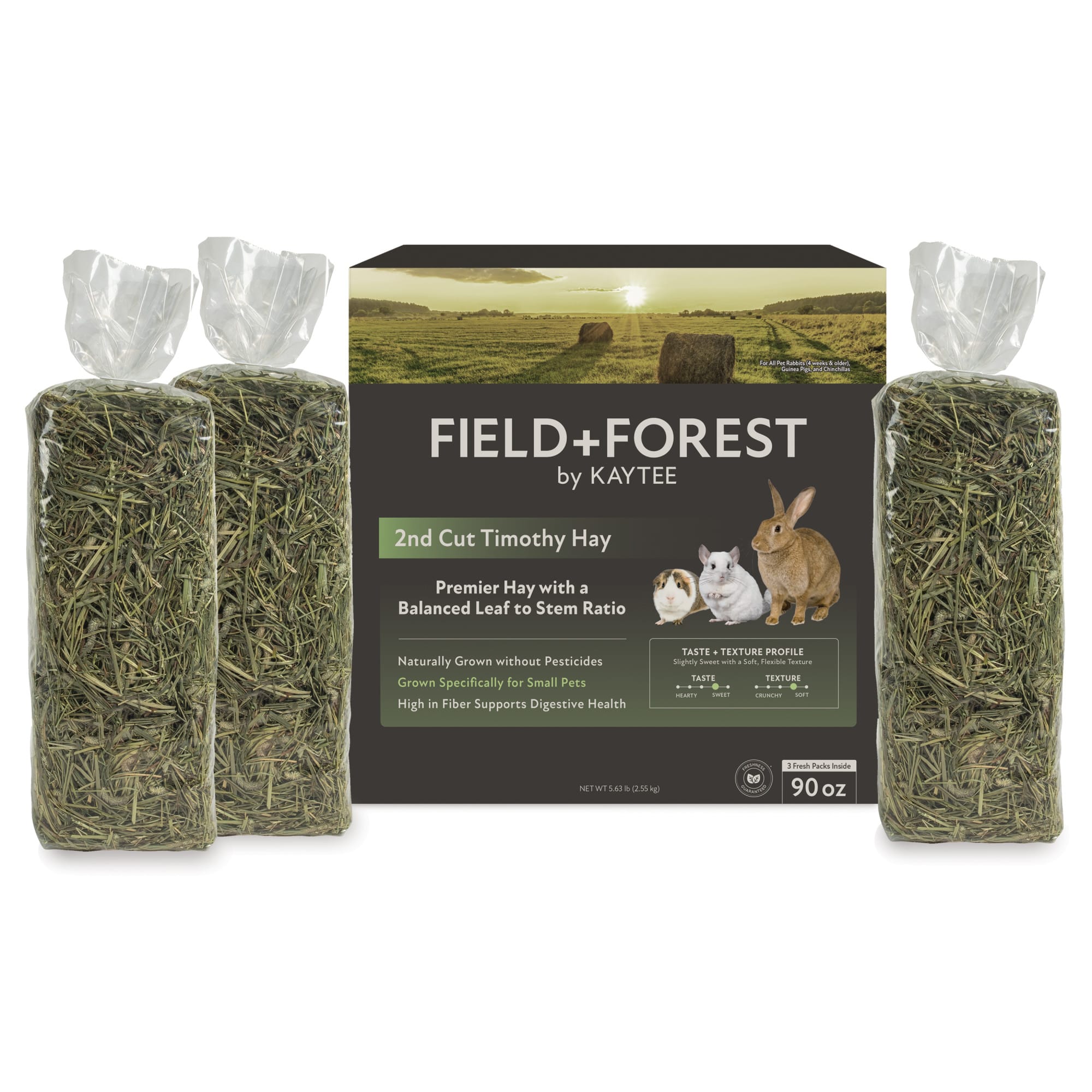 Kaytee Field+Forest 2nd Cut Timothy Hay for Rabbits & Small Animals, 90 oz.