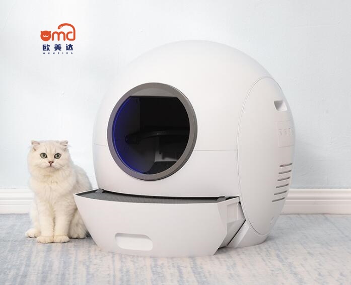 Automatic Self Cleaning Cat Litter Box Cat Sandbox Closed Tray Toilet Rotary Training Detachable Bedpan Smart Cat Litter Box