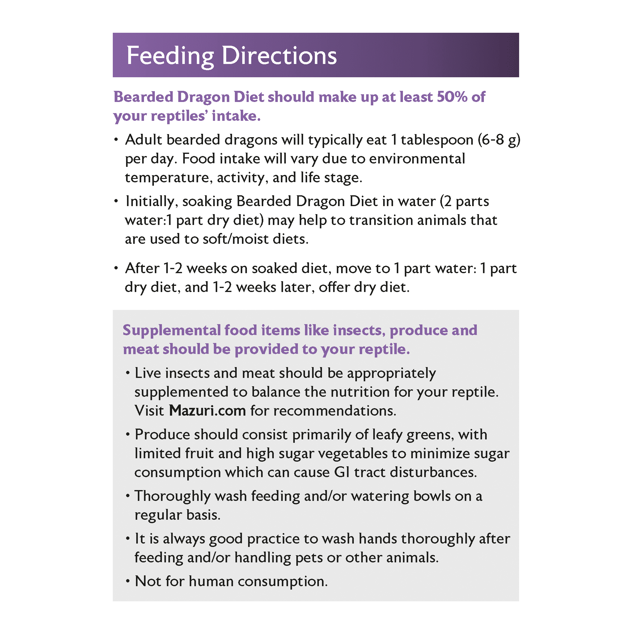 Mazuri Bearded Dragon Diet, 8 oz.