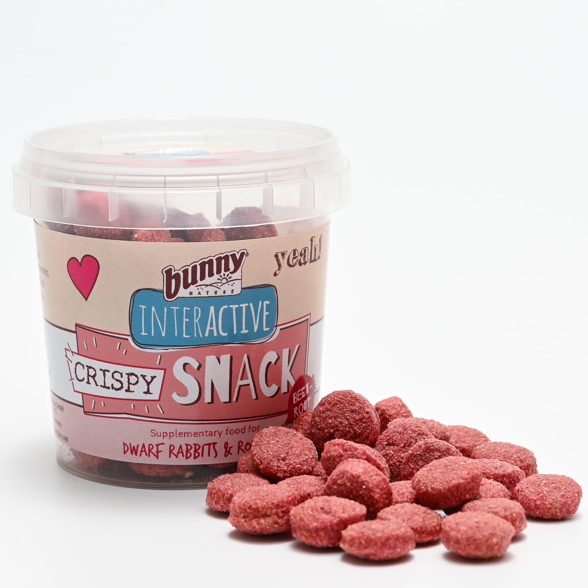 Bunny Nature Crispy Snack Craker Beetroot Supplementary Dry Rabbit & Rodent Food, 1.8 oz.
