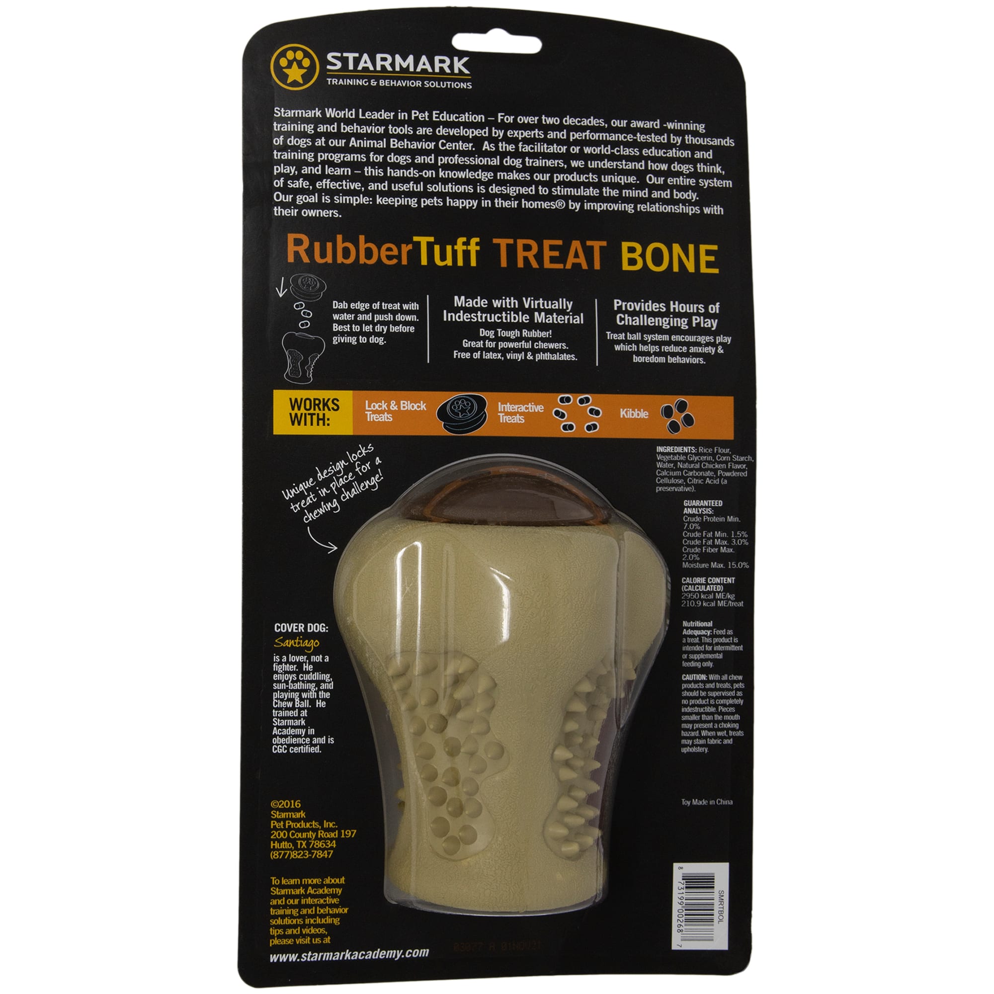 Starmark Rubber Tuff Bone, Large