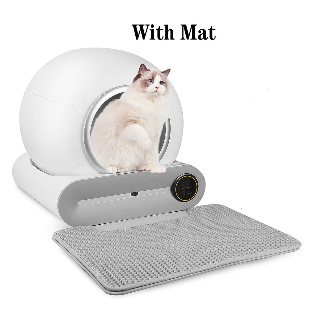 Pet Automatic Cat Litter Box, Extra Large Capacity Smart Self Cleaning Cat Toilet with App Control/Odor Removal