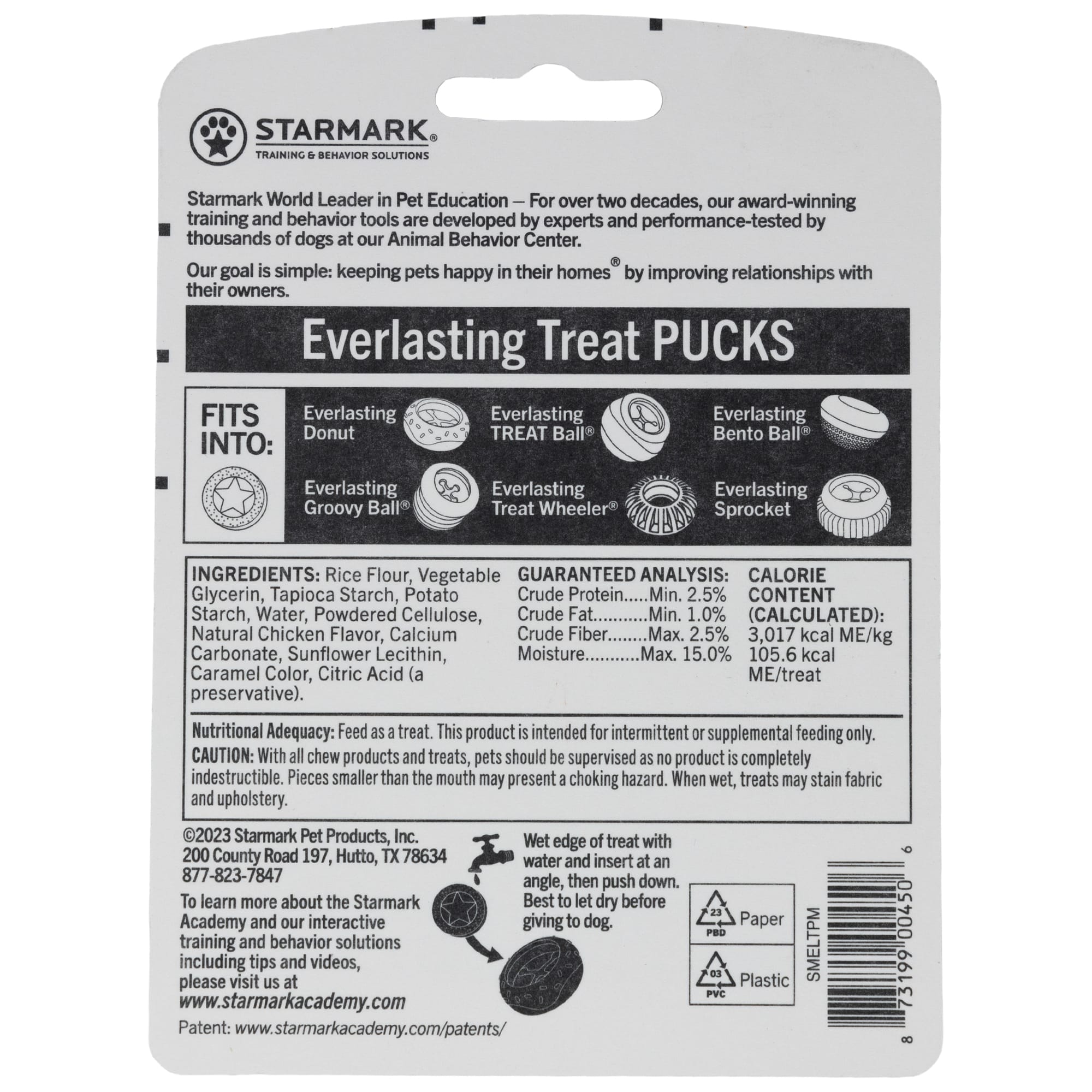 Starmark Everlasting Treat Puck Dog Toy, Medium
