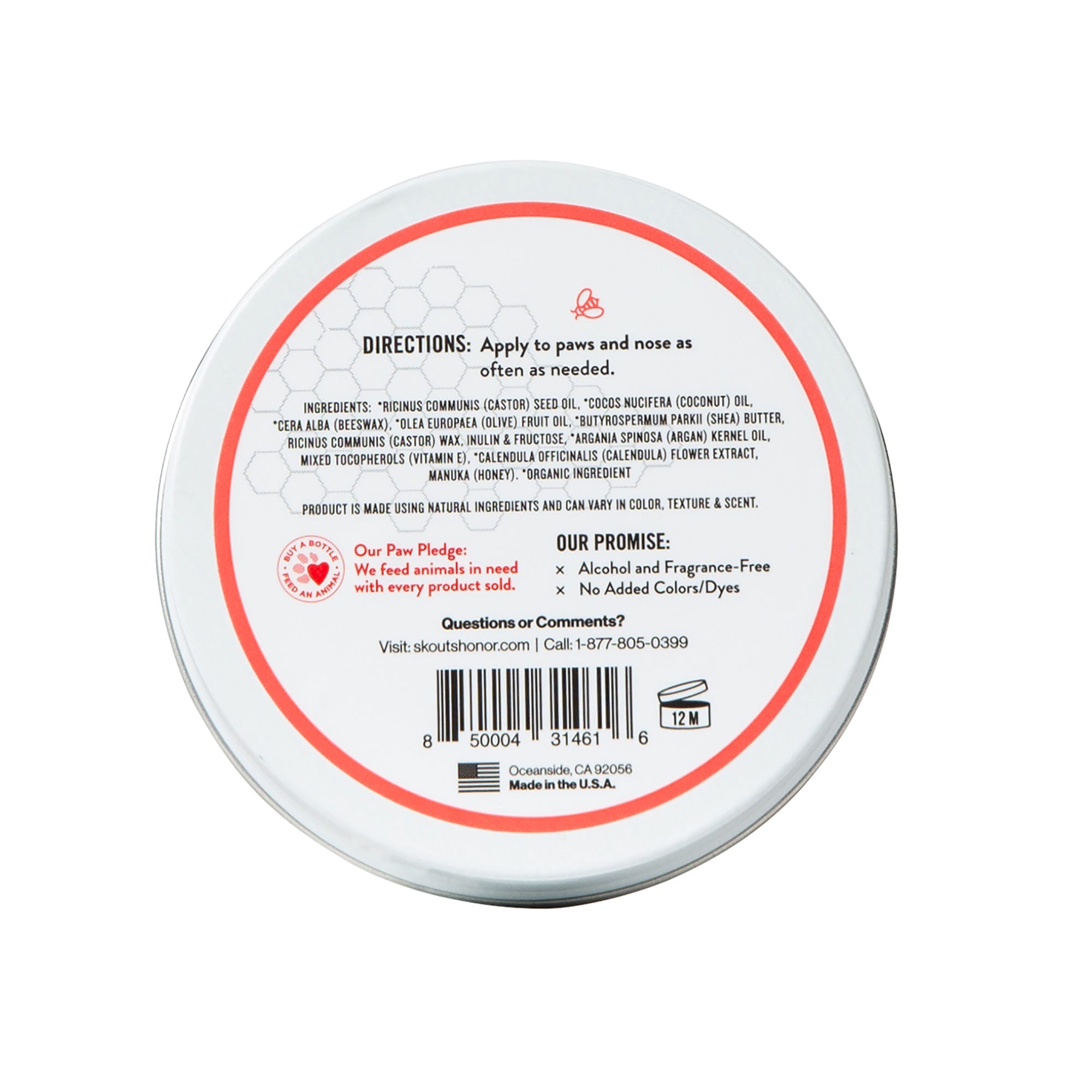 Skout's Honor Prebiotic Pet Balm, 2 oz.