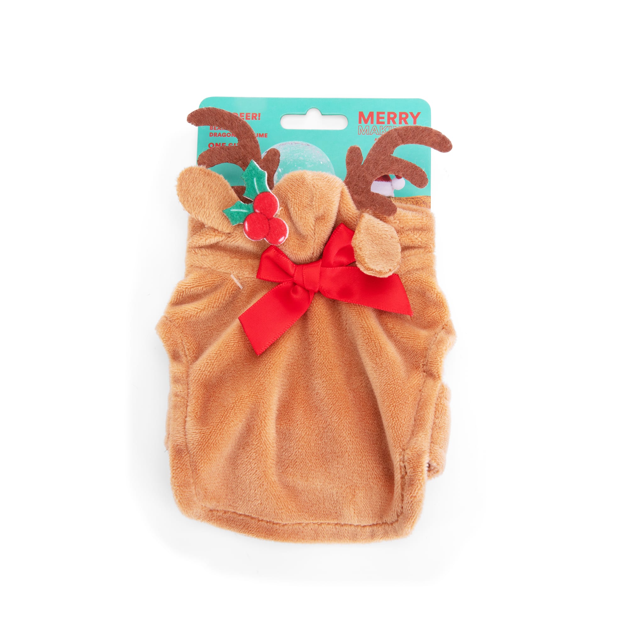 Merry Makings Reindeer Costume for Reptiles, Brown