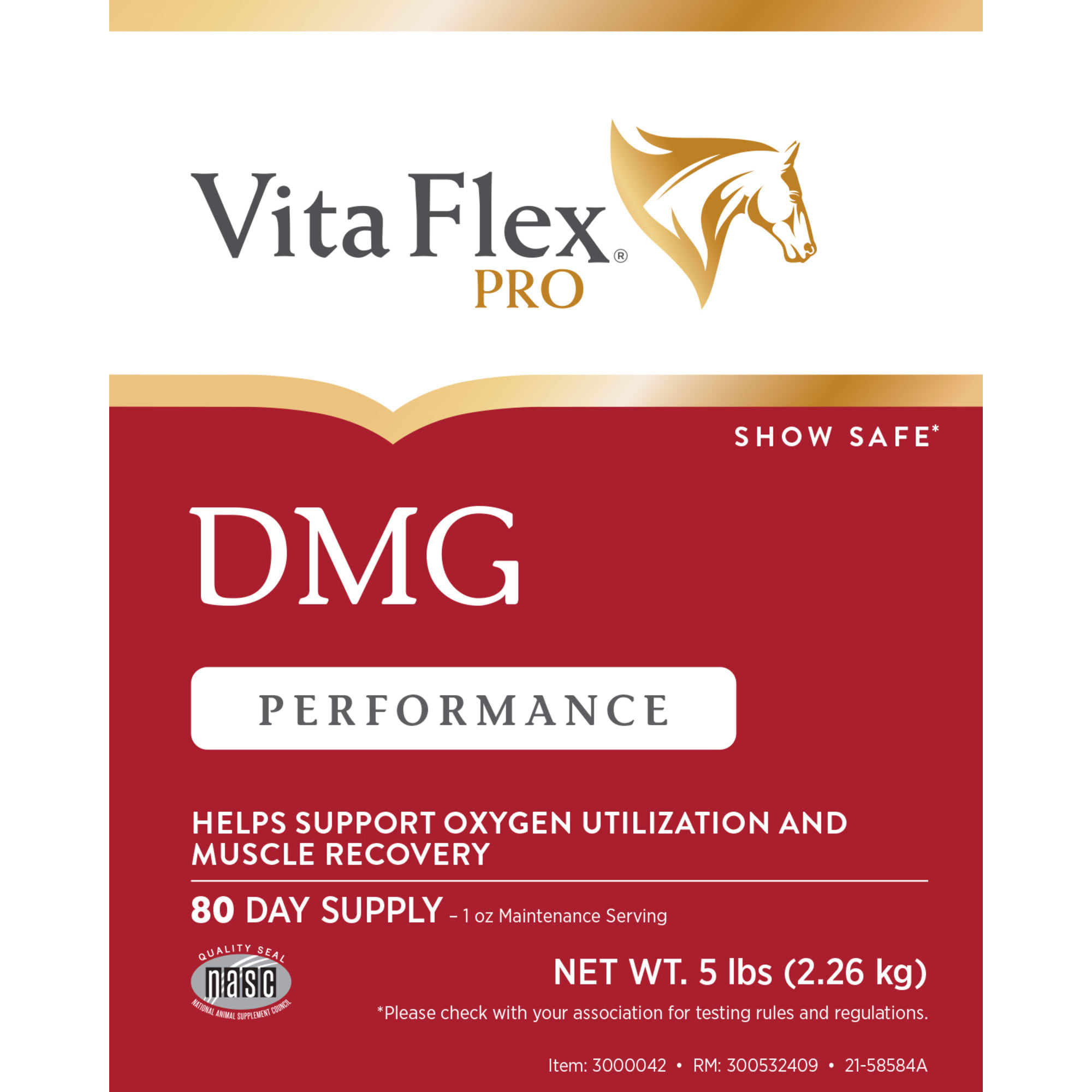 Vita Flex DMG 1500 80 Day Supply Horse Supplement, 5 lbs.