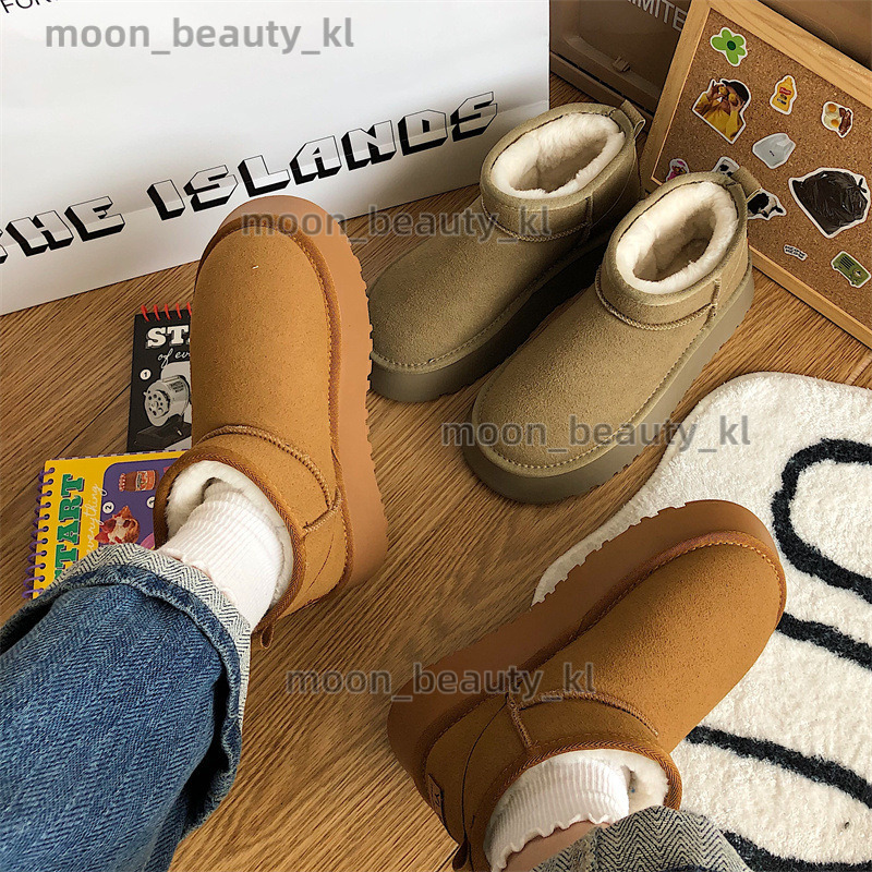 designer boot fashion Snow boots for women 2024 new versatile big toe thick sole ugly cute cotton shoe for women basic round toe warm and anti slip bo