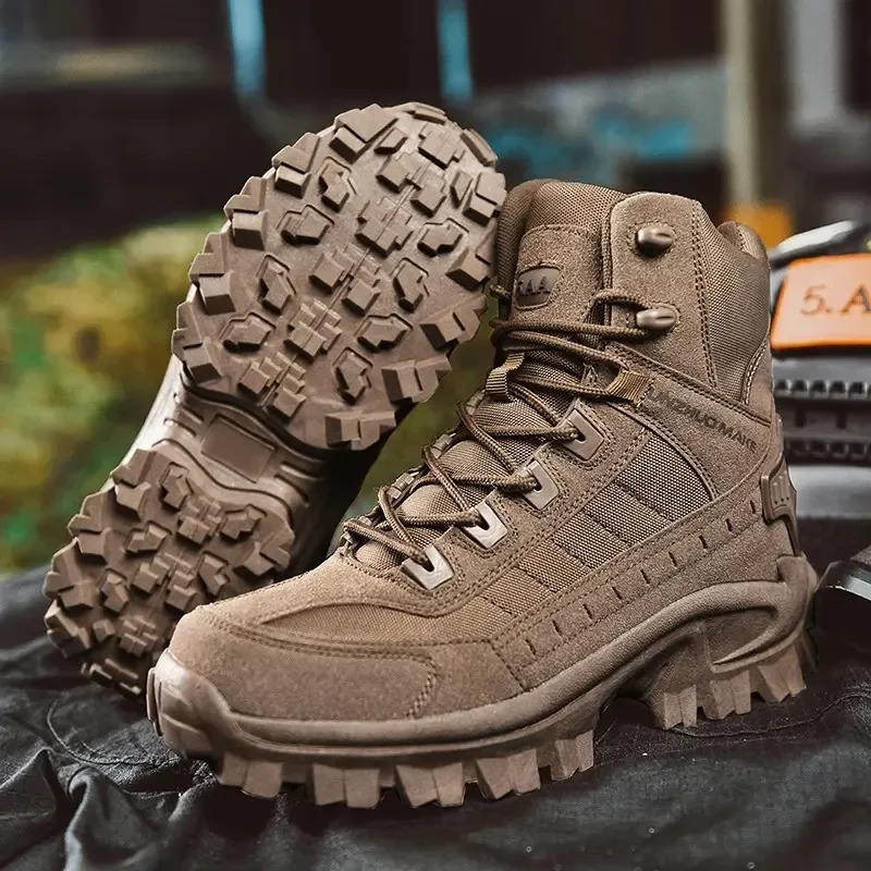 39-47 Men Boots Outdoor Combat Boots Tactical Boats High Top Desert Boots Army Men Tactical Durable Training Shoes Sports Unisex 241125