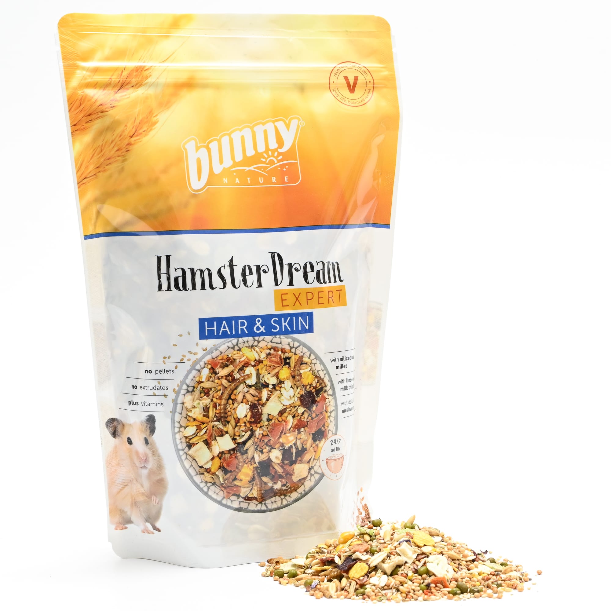 Bunny Nature Hamster Dream Expert Hair & Skin Dry Food, 500 Gram