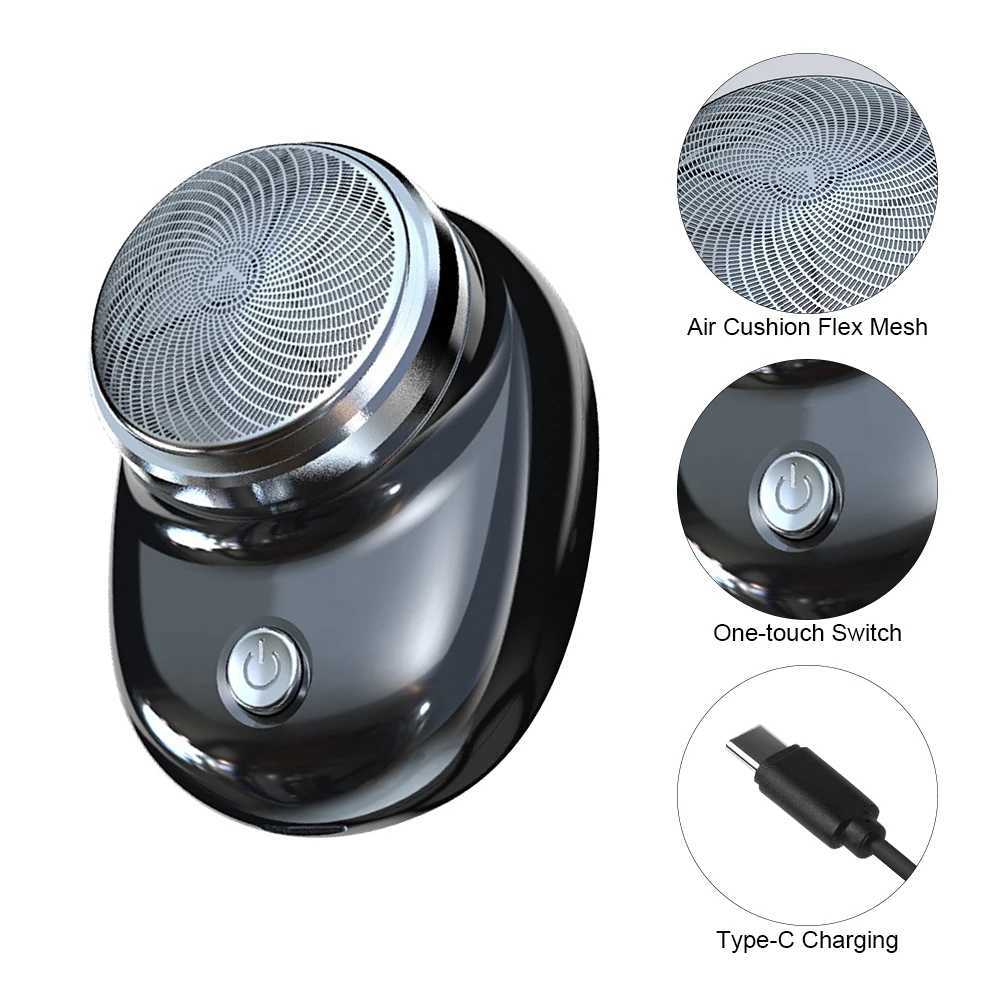 Portable Shaving Machine for Men Travel Attire Electric Shaver USB Rechargeable Mini Pocket Waterproof Shaver Gift for FatherXJ241207
