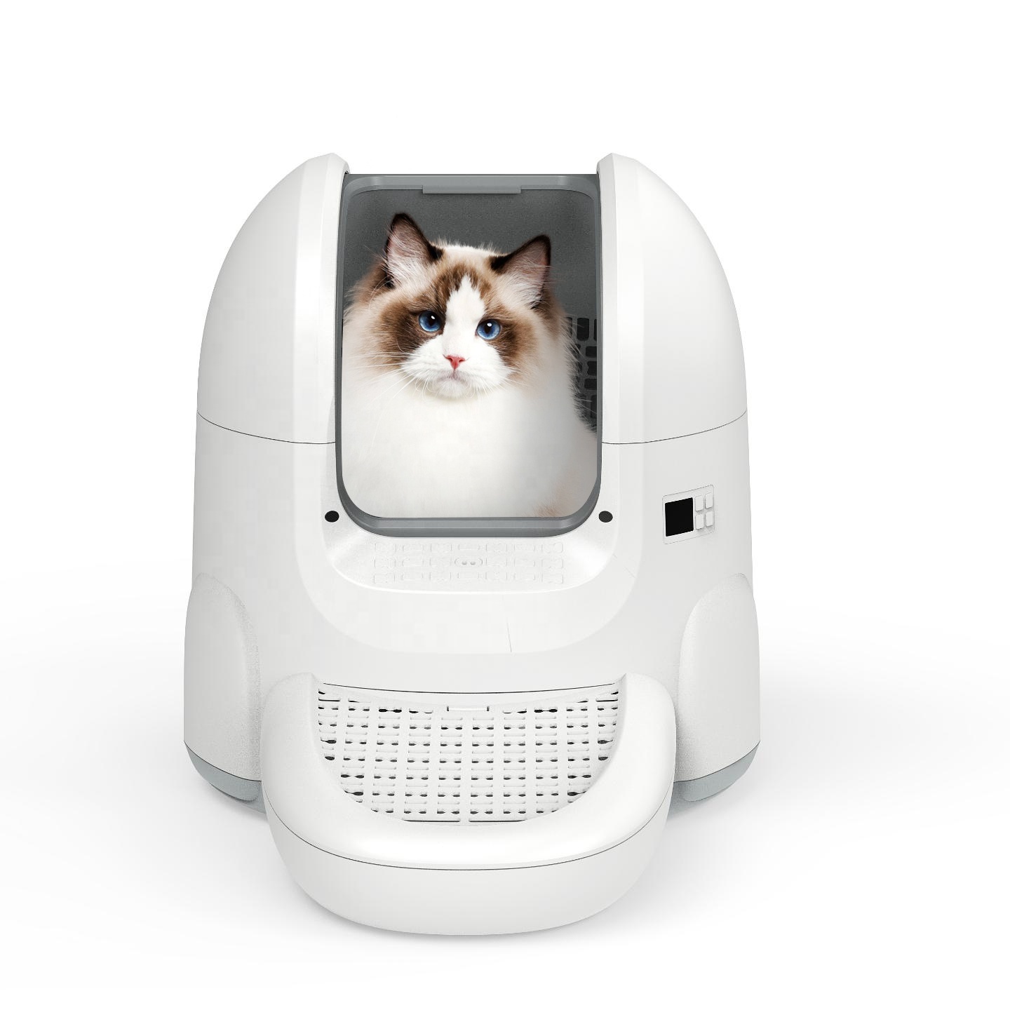 Conch Design 67L Container Capacity Auto-cleaning Smart Cat Litter Box Infrared Sensor App Control Cat Toilet