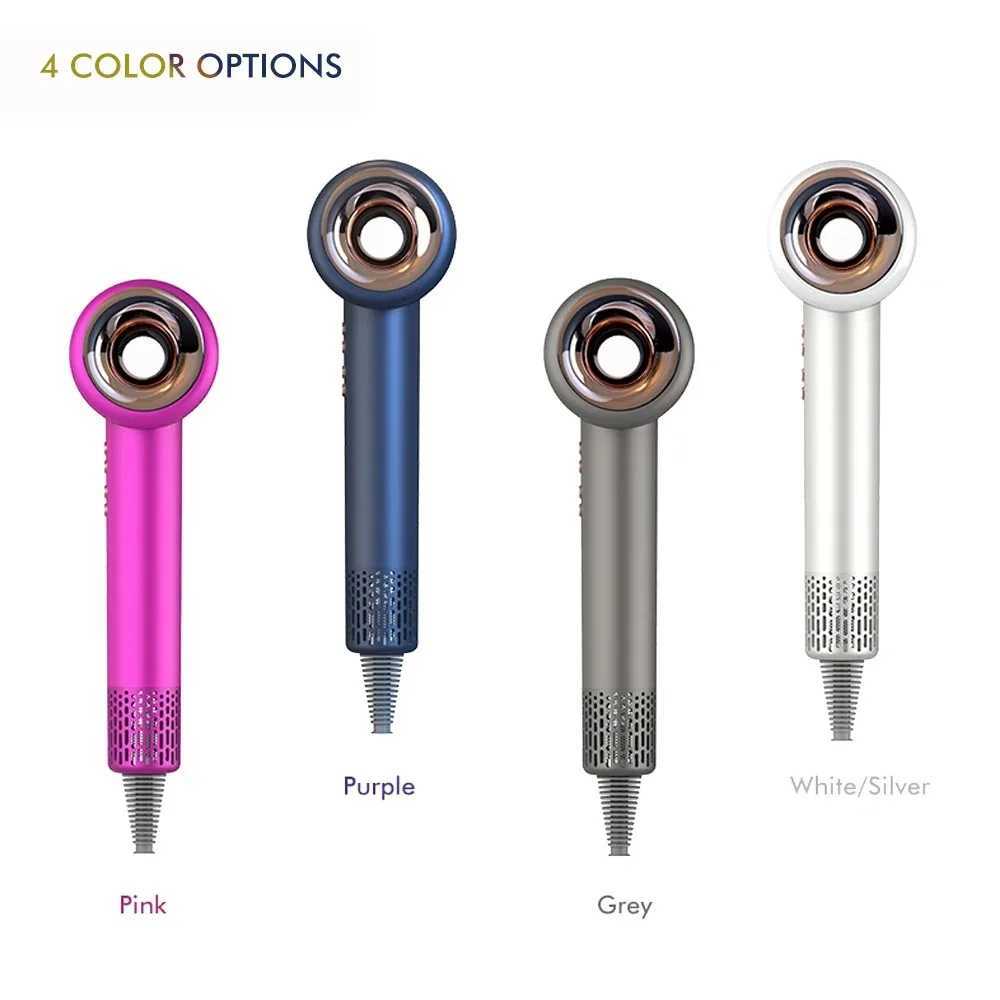 Professional 1600W Leaveless Hair Dryer with Negative Ion Hair Care Fast Drying for Hairdressers/Salon Hairstyles 220V Electric Negative Ion W241125