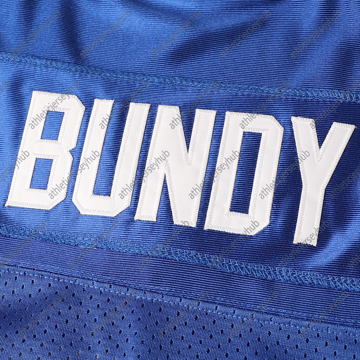 POLK HIGH #33 BUNDY Football Jersey Mens Outdoor American Clothing Soccer Tops Married With Children TV Sewing Jerseys Blue