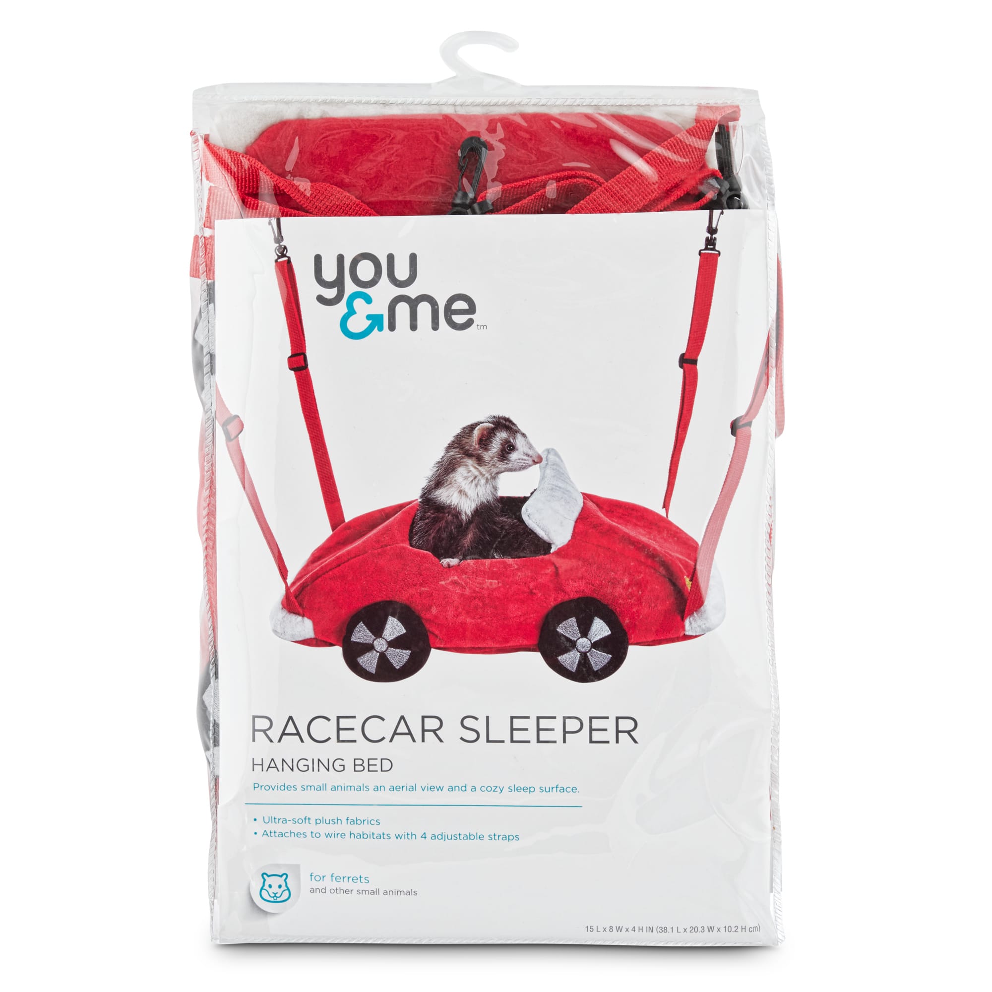 You & Me Racecar Small Animal Hanging Bed