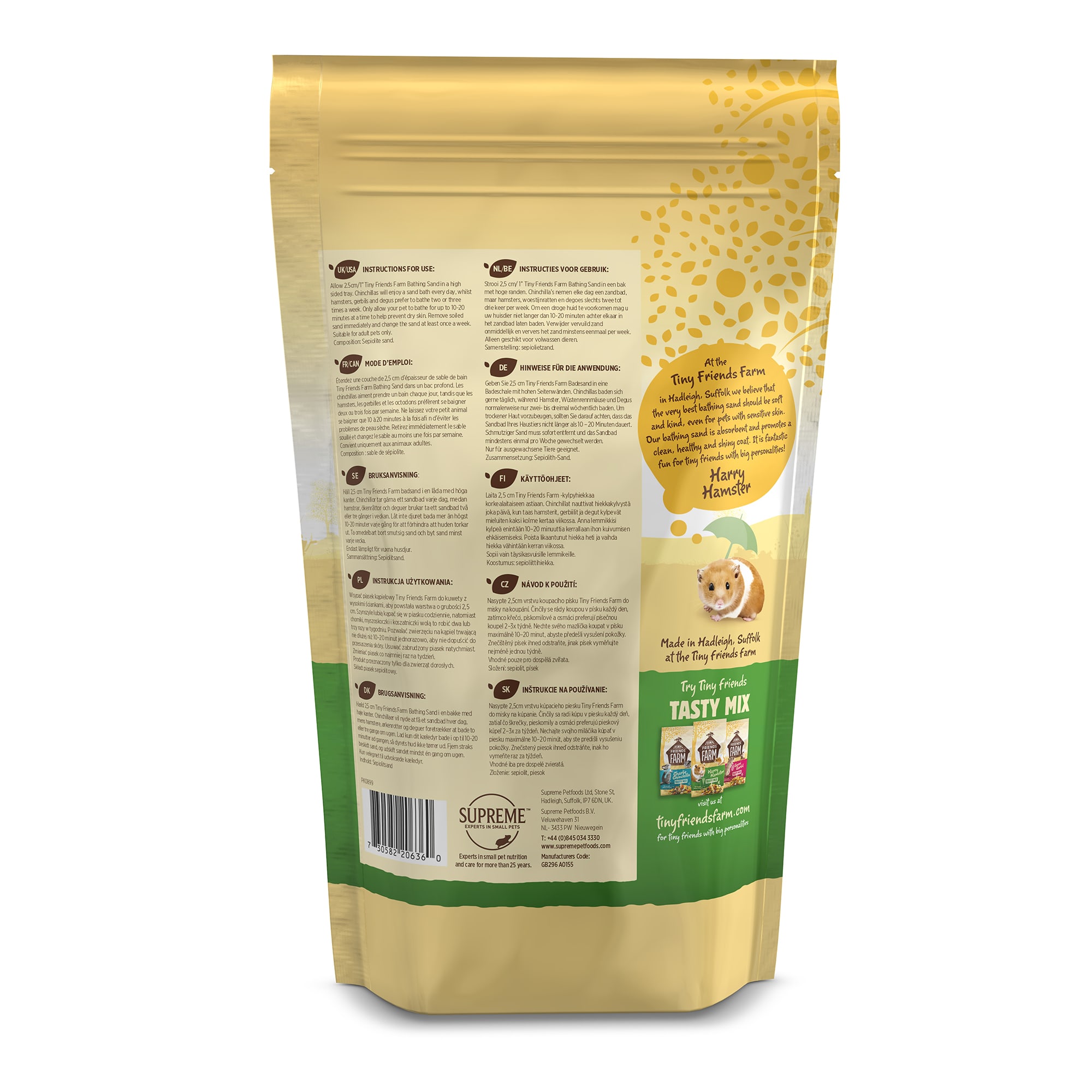 Tiny Friends Farm Small Animal Bathing Sand, 2.2 lbs.