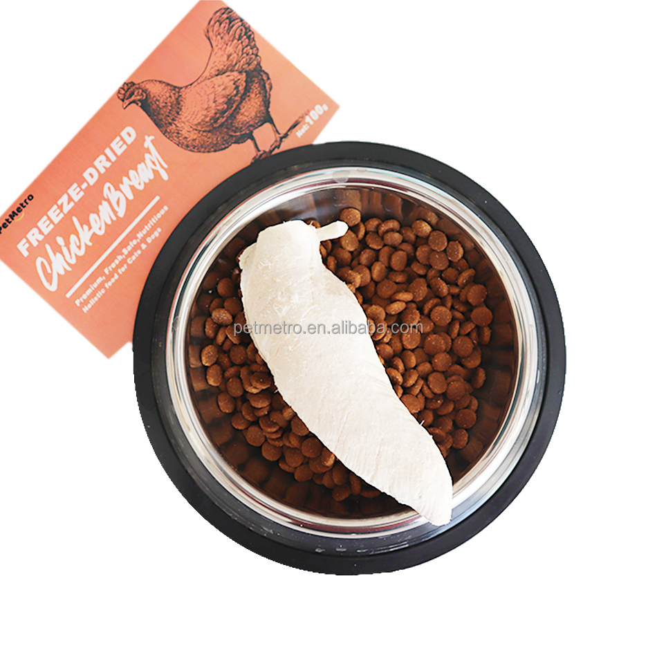Petmetro OEM pet freeze-dried raw bone and meat cat Whole Fish Cat Treat Cat Treats, Chicken Breast