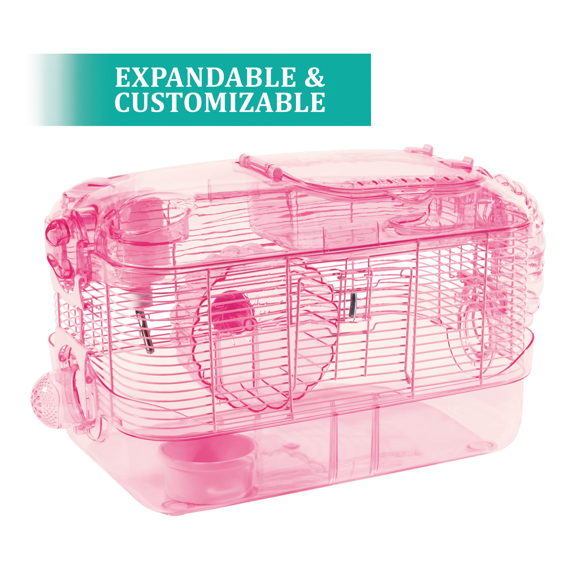 Kaytee Pink CritterTrail 1-Level Habitat for Small Animals