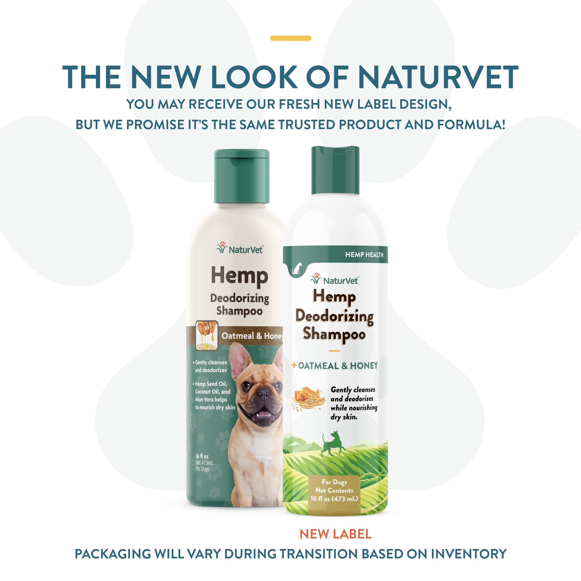 NaturVet Hemp Deodorizing Shampoo for Dogs, 16 fl. oz.