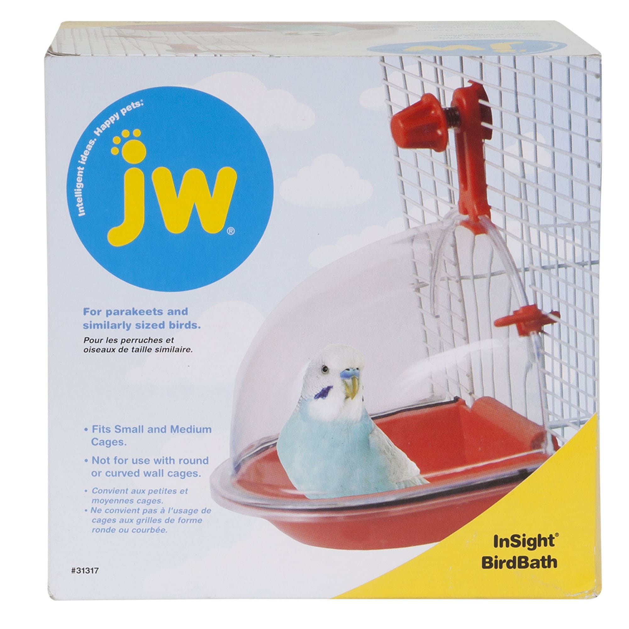 JW Pet Bird Bath in Cage, Medium