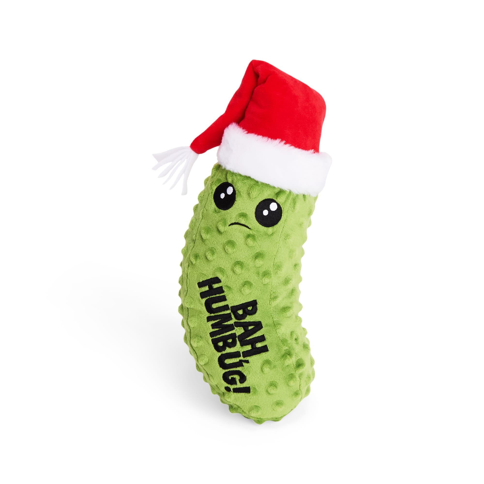 Merry Makings Plush Humbug Pickle Dog Toy, Large